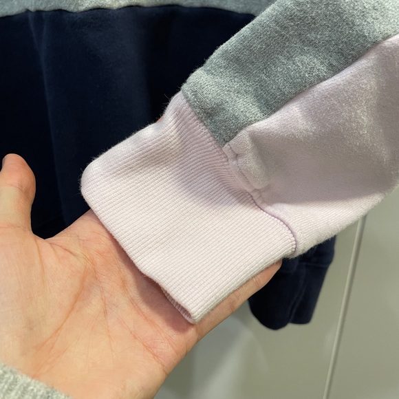 🌸🫐 TNA tricolour fleece crewneck sweatshirt - Picture 3 of 3